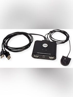 ATEN US224 2 x 4 USB 2.0 Peripheral Sharing USB Switch 2 Computers